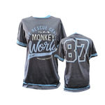 VARSITY T-SHIRT GREY & BLUE